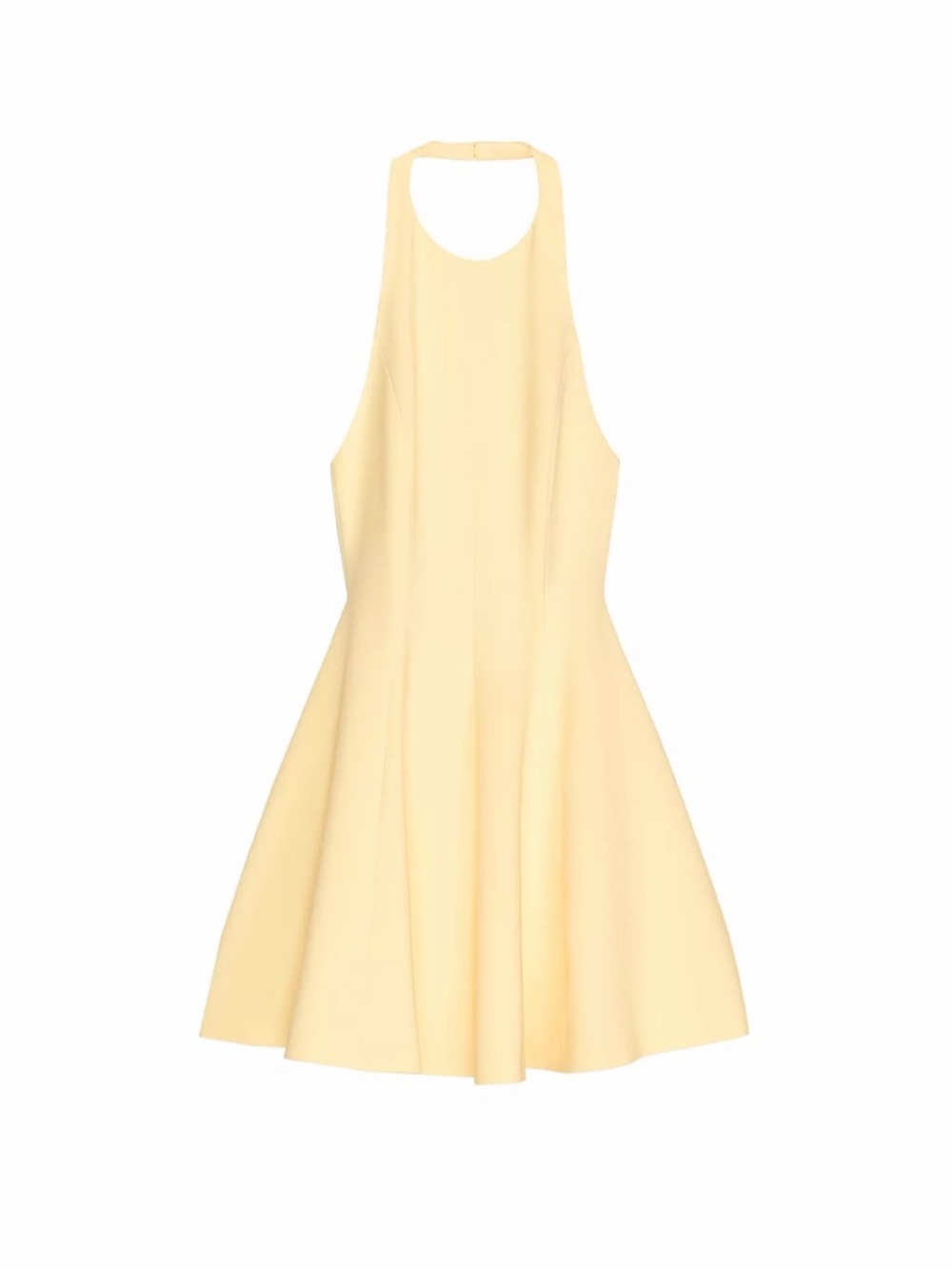Zara Yellow Halter Short Dress